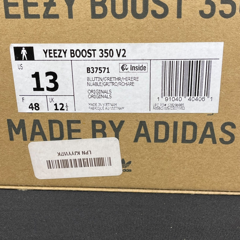 adidas Yeezy Boost 350 V2 Blue Tint 13 (Moderately Worn Pre-Owned)adidasBlue Tint/Grey Three/High Risk Red - Image 7