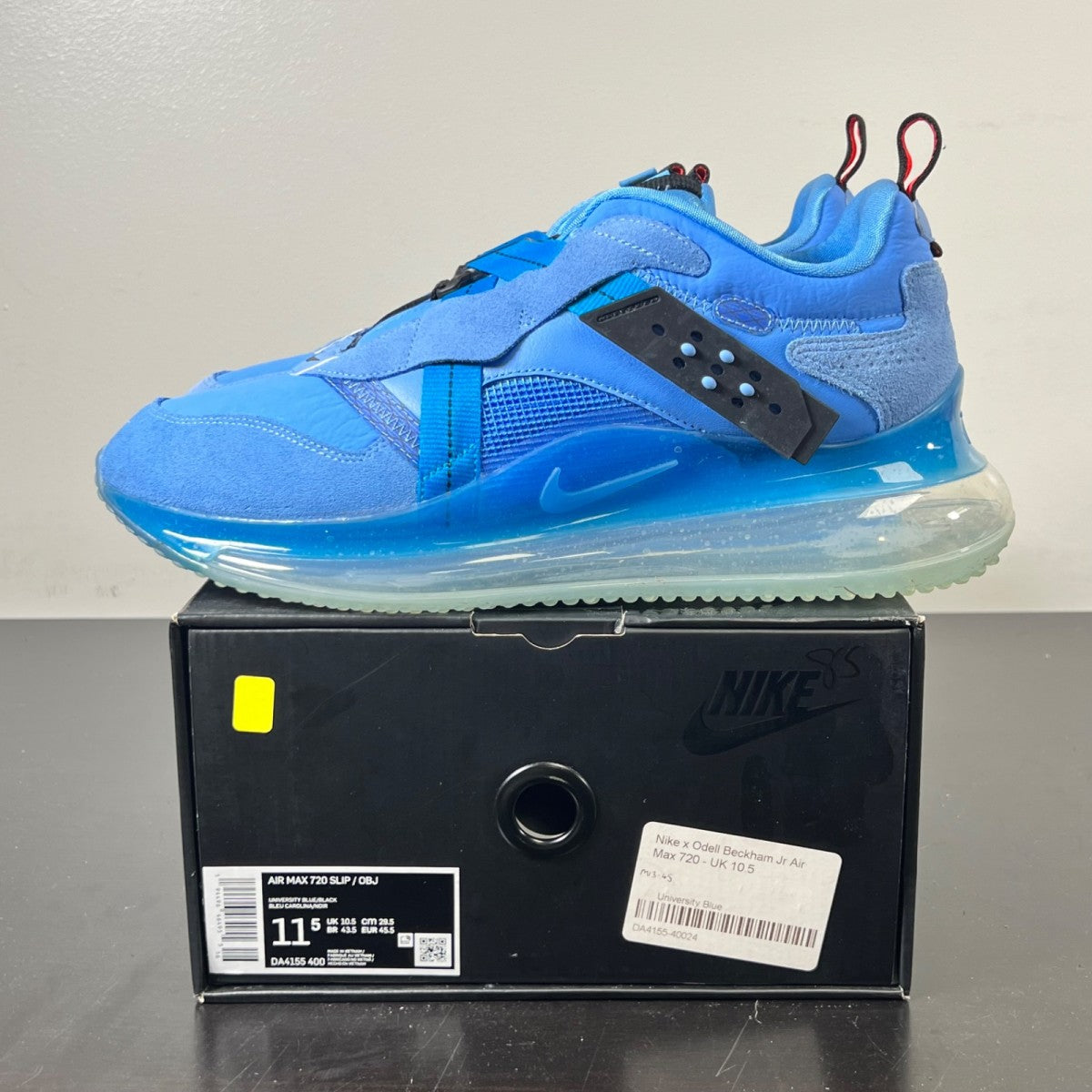 Nike Air Max 720 OBJ Slip University Blue 11.5 (Lightly Worn Pre-Owned)NikeUniversity Blue/Black-Industrial Blue - Image 3