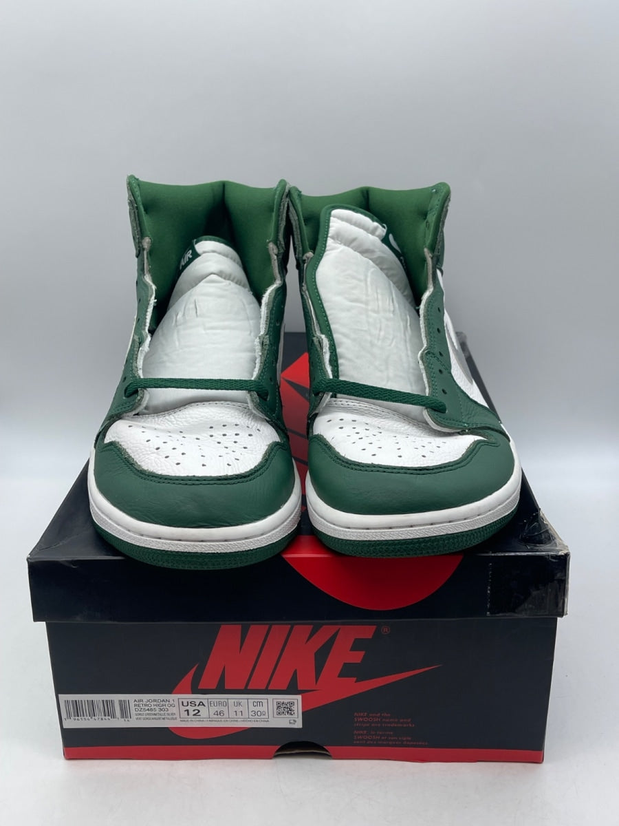 Jordan 1 Retro High OG Gorge Green 12 (Moderately Worn Pre-Owned) - Image 2
