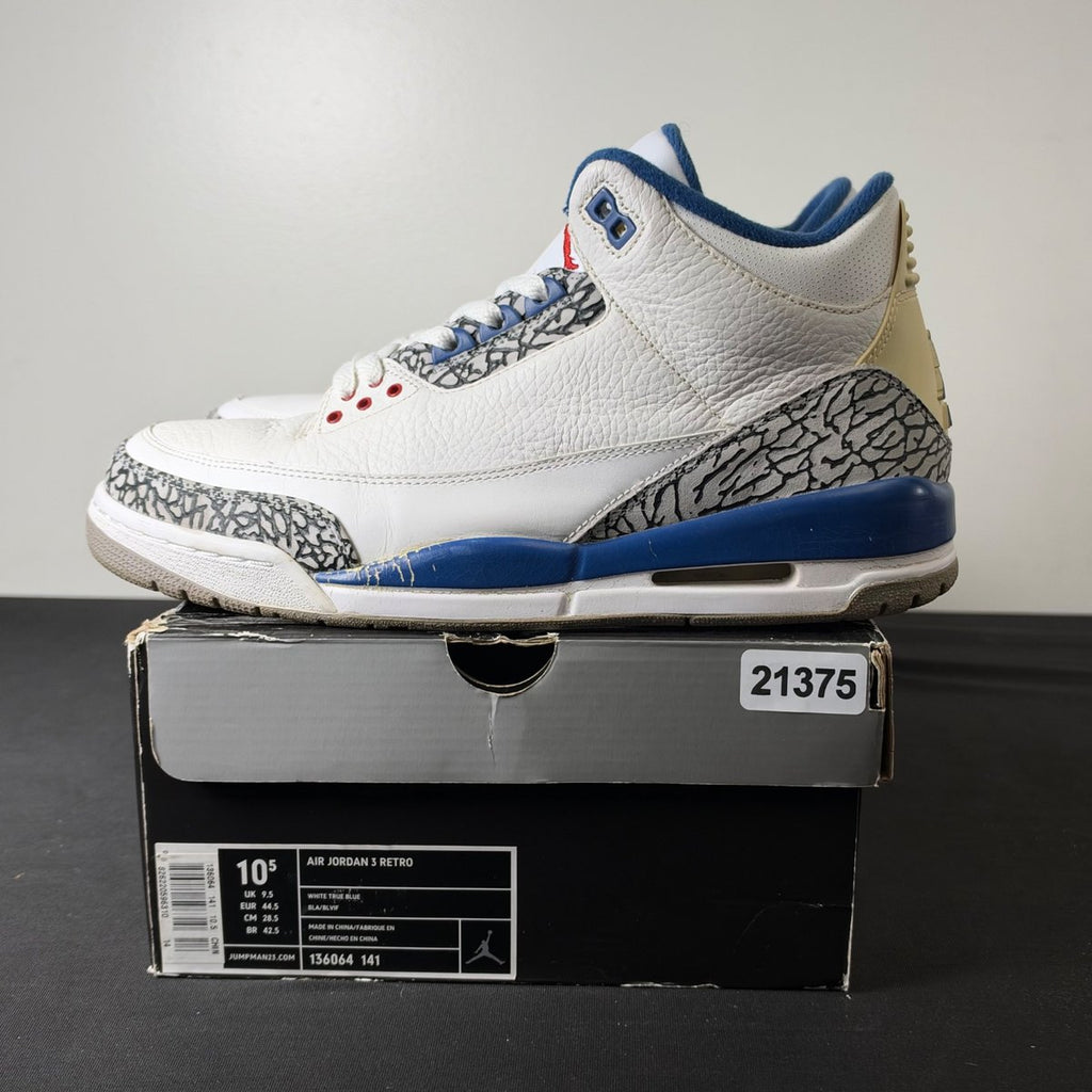 Jordan 3 Retro True Blue (2009) (Size 10.5) - aux