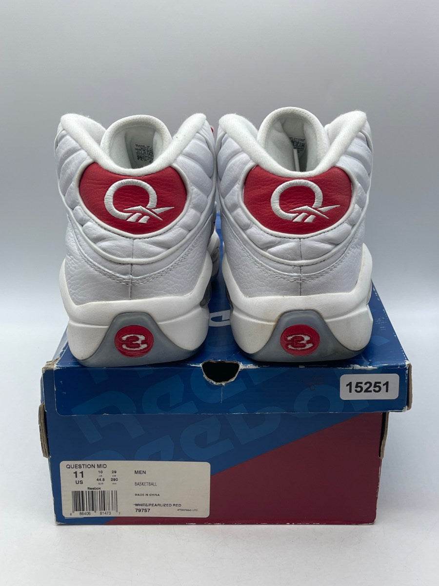 Reebok Question Mid Pearlized Red (2012) (Size 11) - Image 3