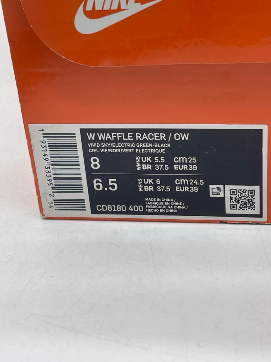 Nike Waffle Racer Off-White Vivid Sky (Women's) 8W (Moderately Worn Pre-Owned) - Image 9