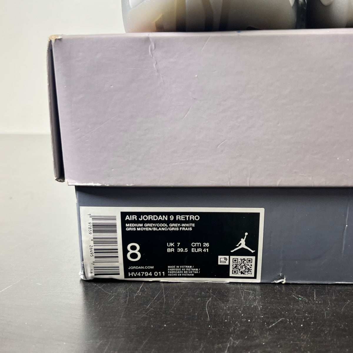 Jordan 9 Retro Cool Grey (2025) 8 (Lightly Worn Pre-Owned)JordanMedium Grey/White-Cool Grey - Image 5