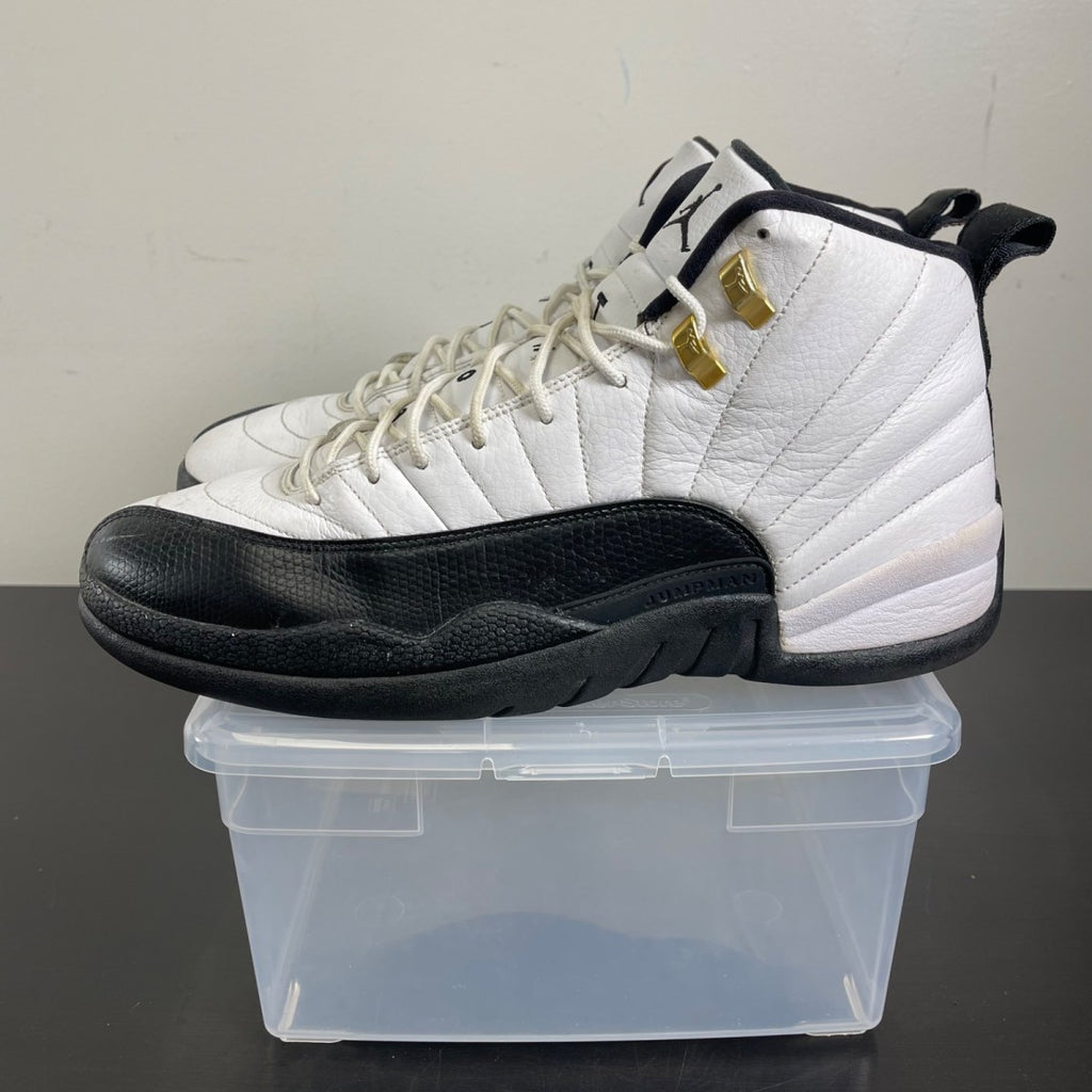 Jordan 12 Retro Taxi (2013) 12 (Moderately Worn Pre-Owned)JordanWhite/Black-Taxi - Image 3