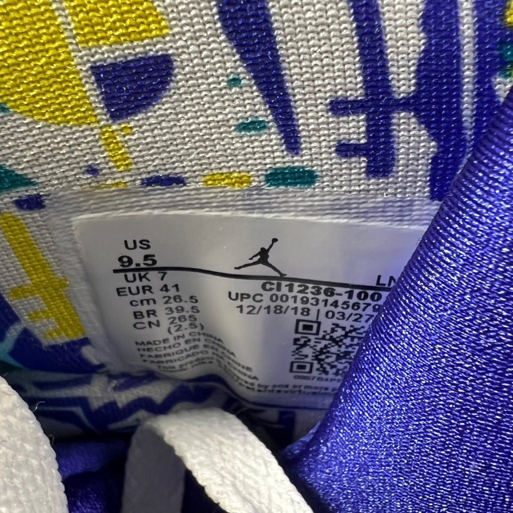 Jordan 8 Retro White Aqua (2019) (Women's) 9.5W (Lightly Worn Pre-Owned)JordanWhite/Varsity Red-Bright Concord-Aquatone - Image 7