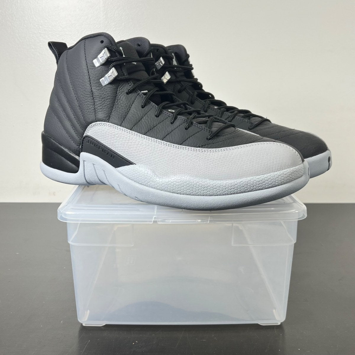 Jordan 12 Retro Barons 13 (New Pre-Owned)JordanBlack/Wolf Grey-White - Image 1