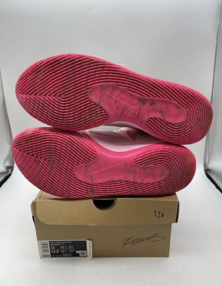 Nike KD 12 Aunt Pearl 11 (Heavily Worn Pre-Owned)NikePink/Pink - Image 9