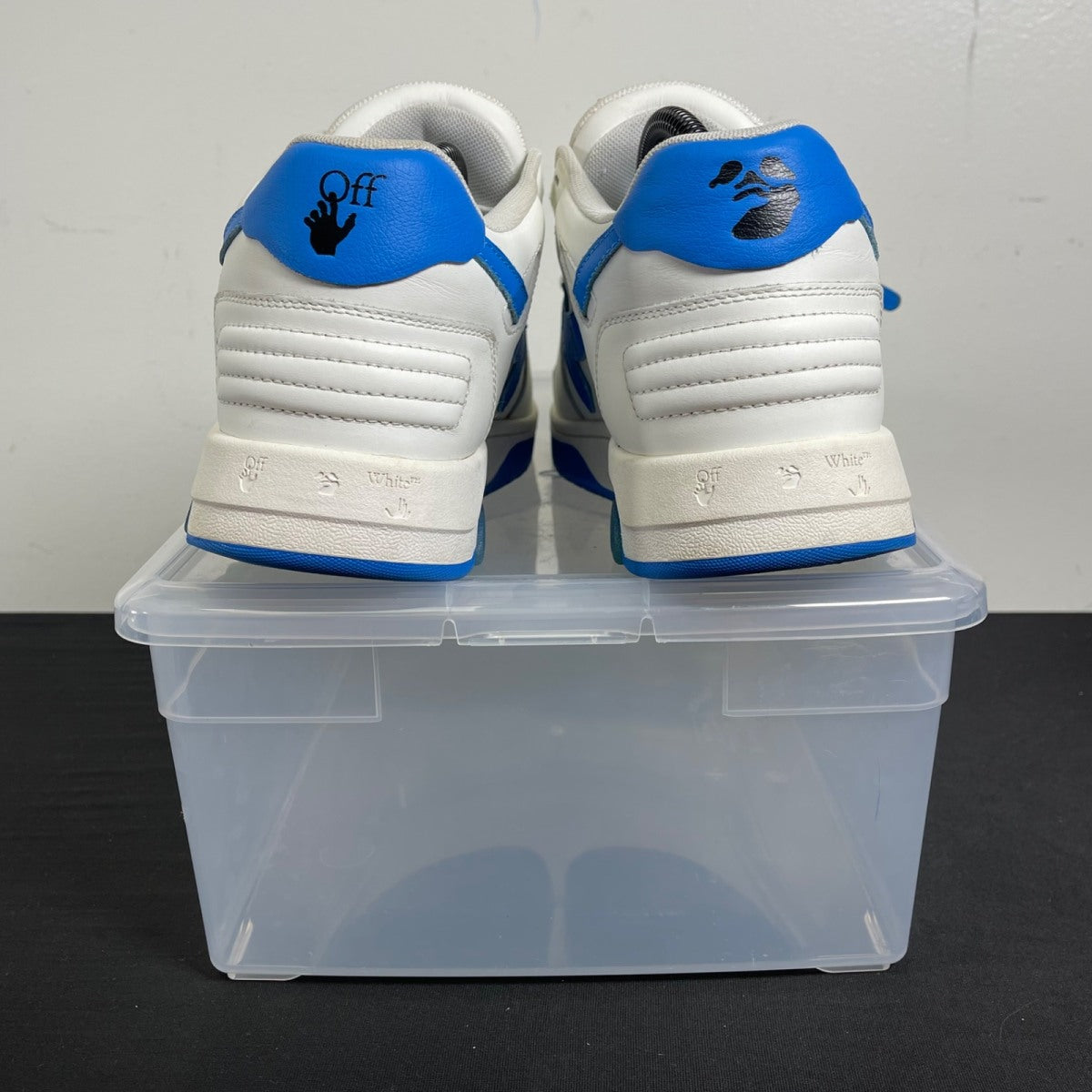 OFF-WHITE Out Of Office OOO Low White Blue (FW22) 41 (Moderately Worn Pre-Owned)OFF-WHITEWhite/White/Blue - Image 4
