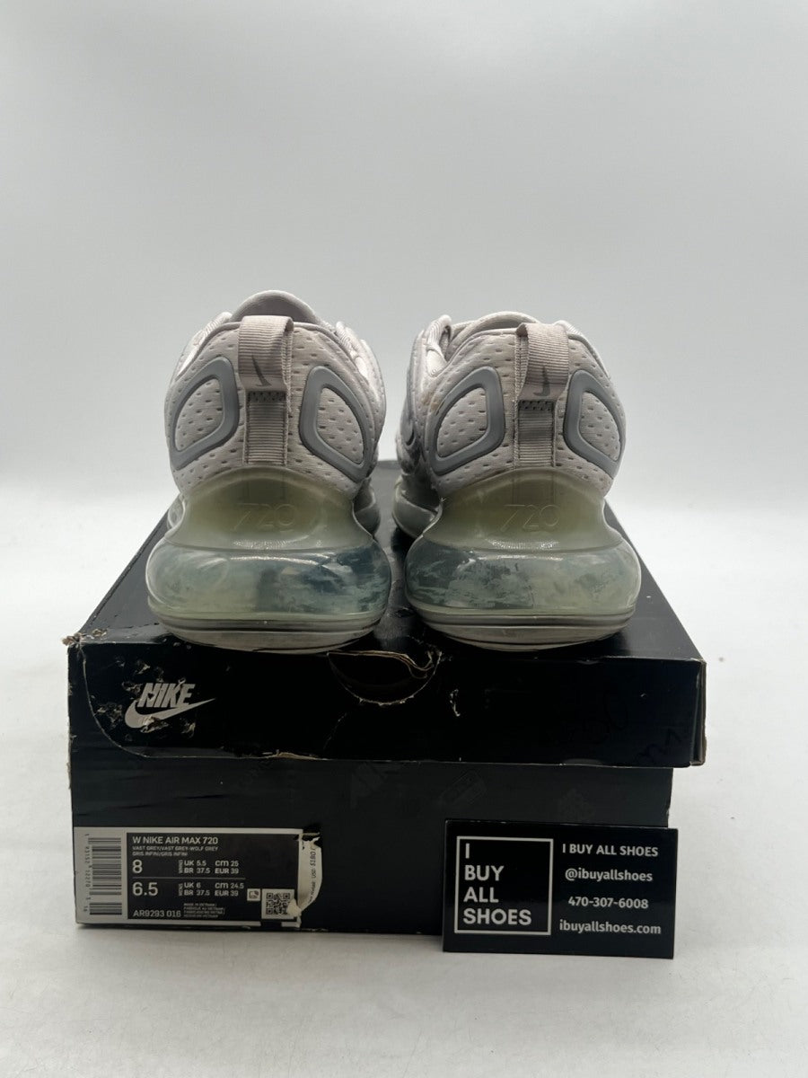 Nike Air Max 720 Grey Mesh (Women's) 8W (Heavily Worn Pre-Owned) - Image 3