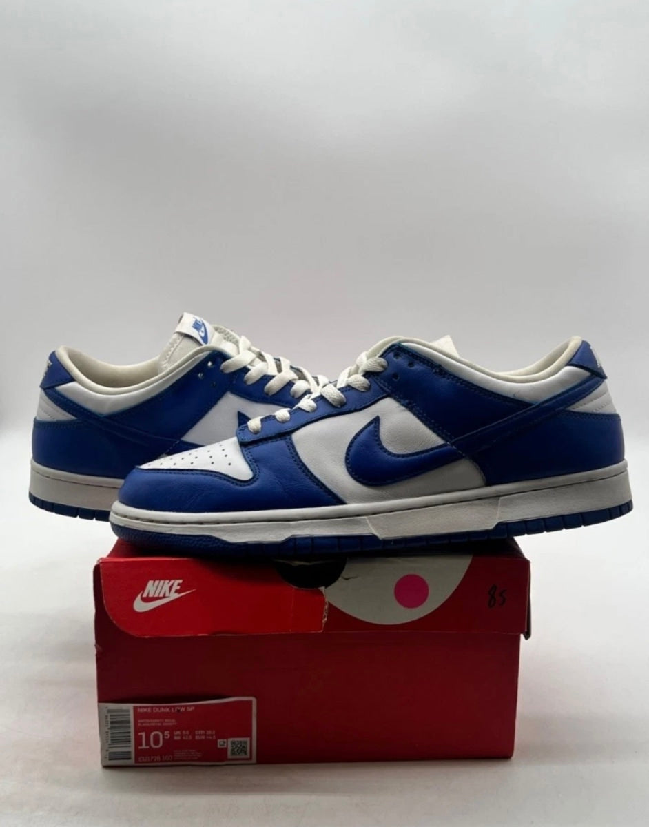 Nike Dunk Low SP Kentucky 10.5 (Heavily Worn Pre-Owned)NikeWhite/Varsity Royal - Image 1