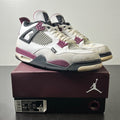 Jordan 4 Retro PSG Paris Saint-Germain 13 (Heavily Worn Pre-Owned)JordanWhite/Black-Metallic Gold-Bordeaux - Image 1