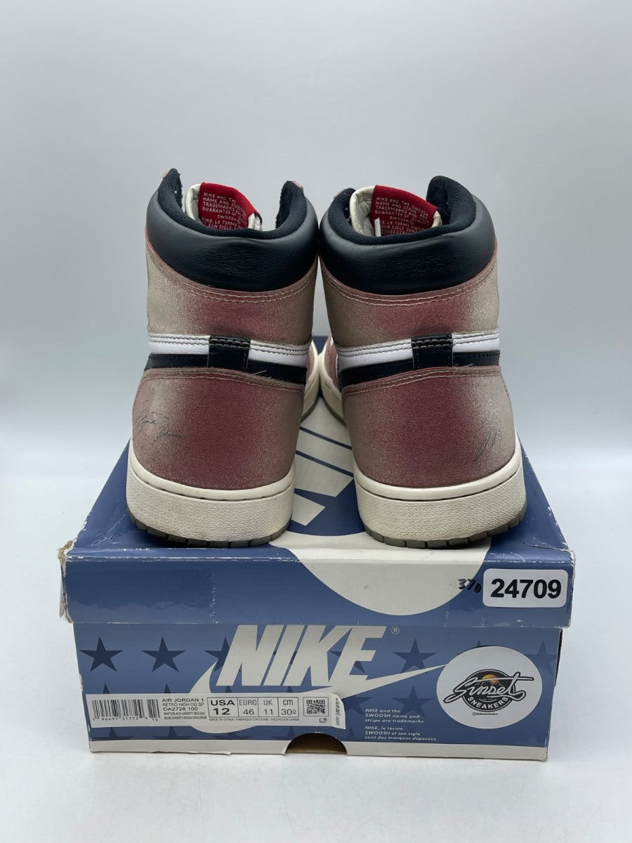 Jordan 1 Retro High Trophy Room Chicago 12 (Moderately Worn Pre-Owned)JordanWhite/Varsity Red-Sail-Black - Image 3