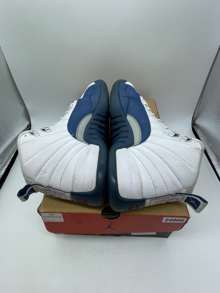 Jordan 12 Retro French Blue (2016) 10 (Moderately Worn Pre-Owned)JordanWhite/French Blue-Metallic Silver-Varsity Red - Image 6