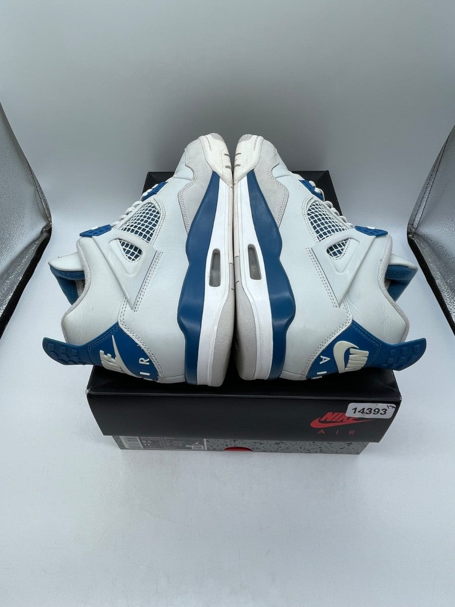 Jordan 4 Retro Military Blue (2024) 9.5 (Moderately Worn Pre-Owned)JordanOff-White/Military Blue/Neutral Grey - Image 6