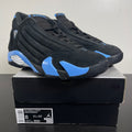 Jordan 14 Retro Black University Blue (2026) 8 (Moderately Worn Pre-Owned)JordanBlack/White/University Blue/Metallic Silver - Image 1