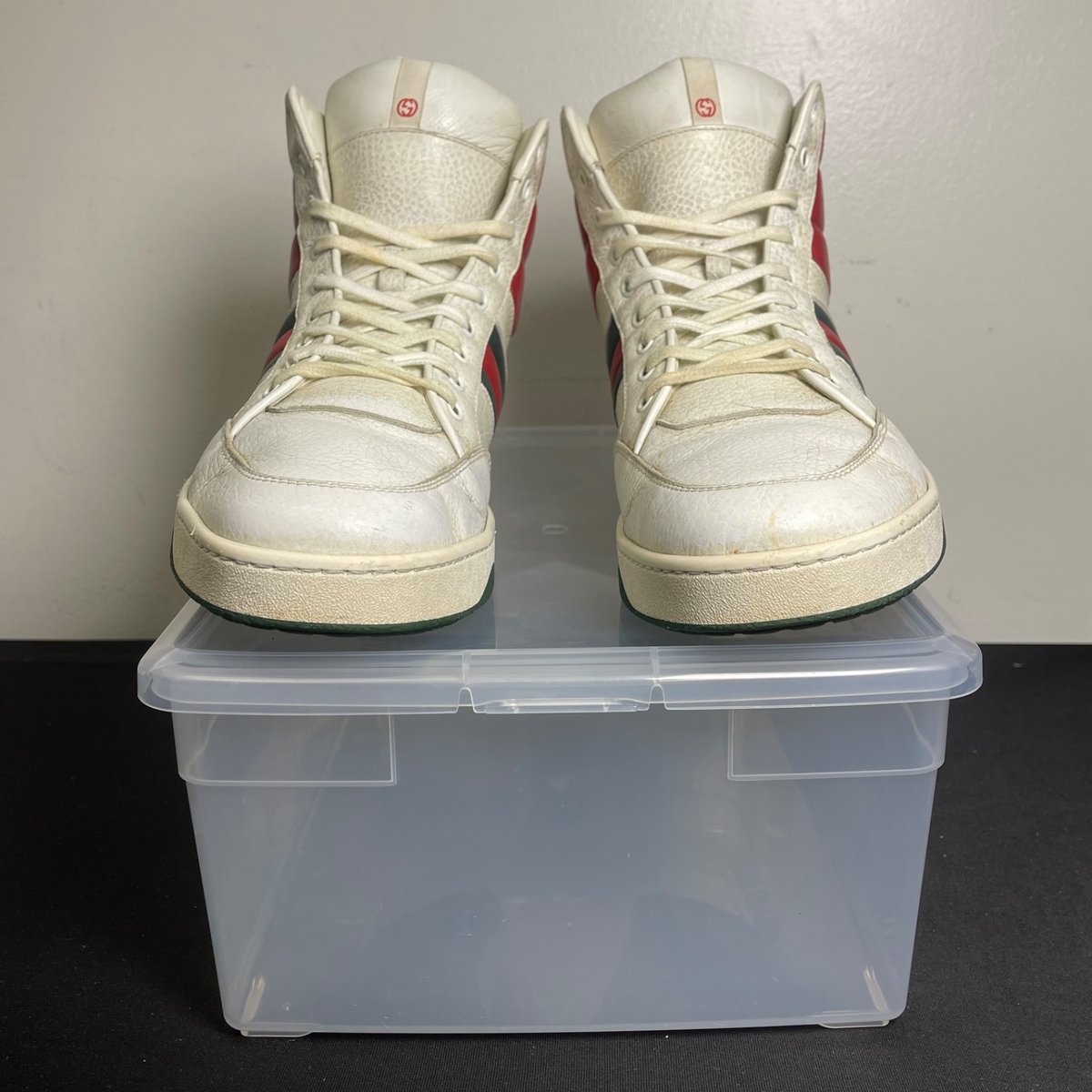 Gucci Contrast Padded Leather High Top (Size 11) - aux