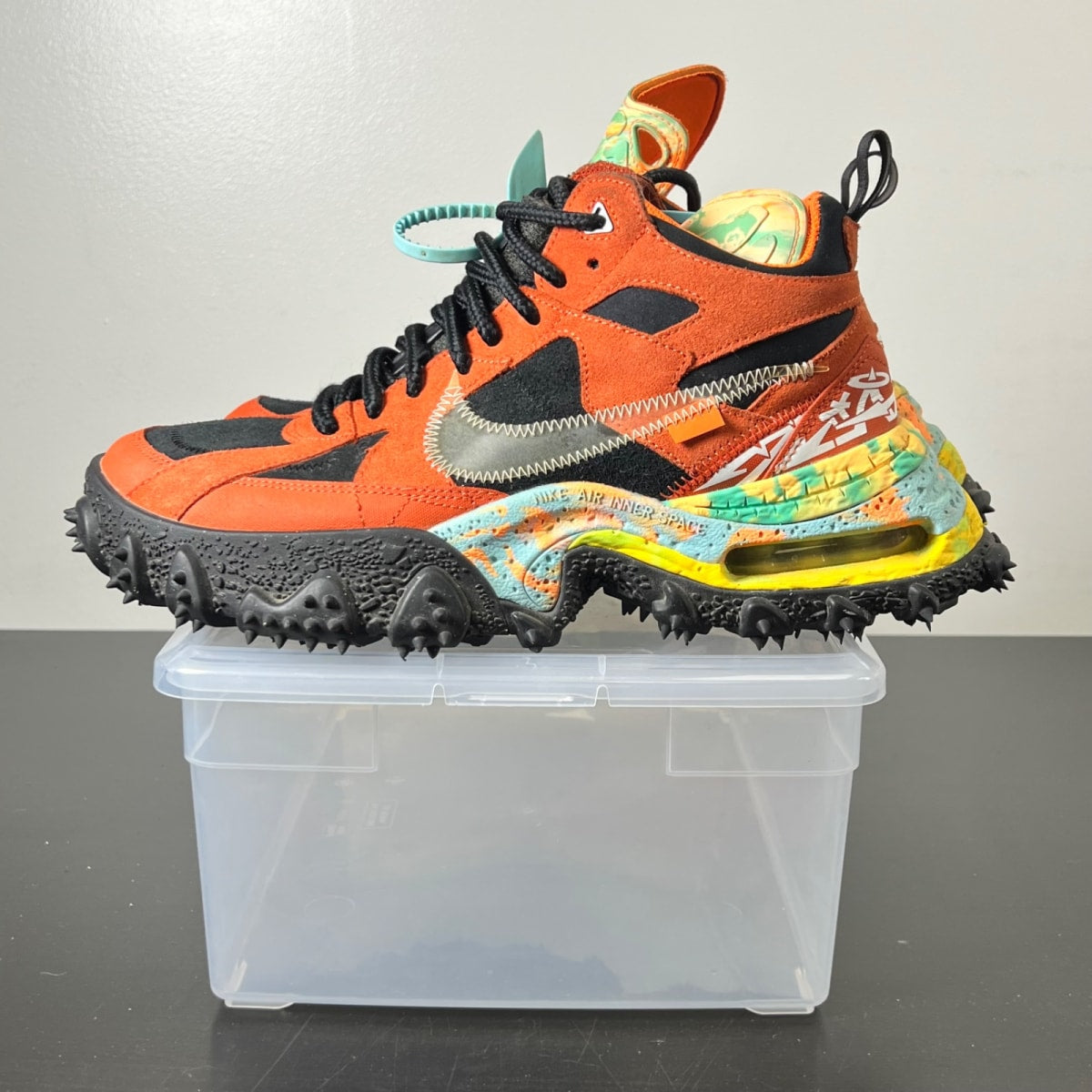 Nike Air Terra Forma Off-White Mantra Orange 10 (Heavily Worn Pre-Owned)NikeMantra Orange/Black-Clear - Image 3
