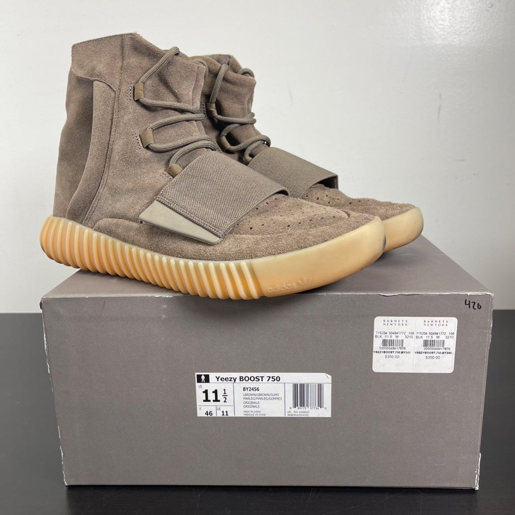 adidas Yeezy Boost 750 Chocolate 11.5 (Moderately Worn Pre-Owned)adidas - Image 1