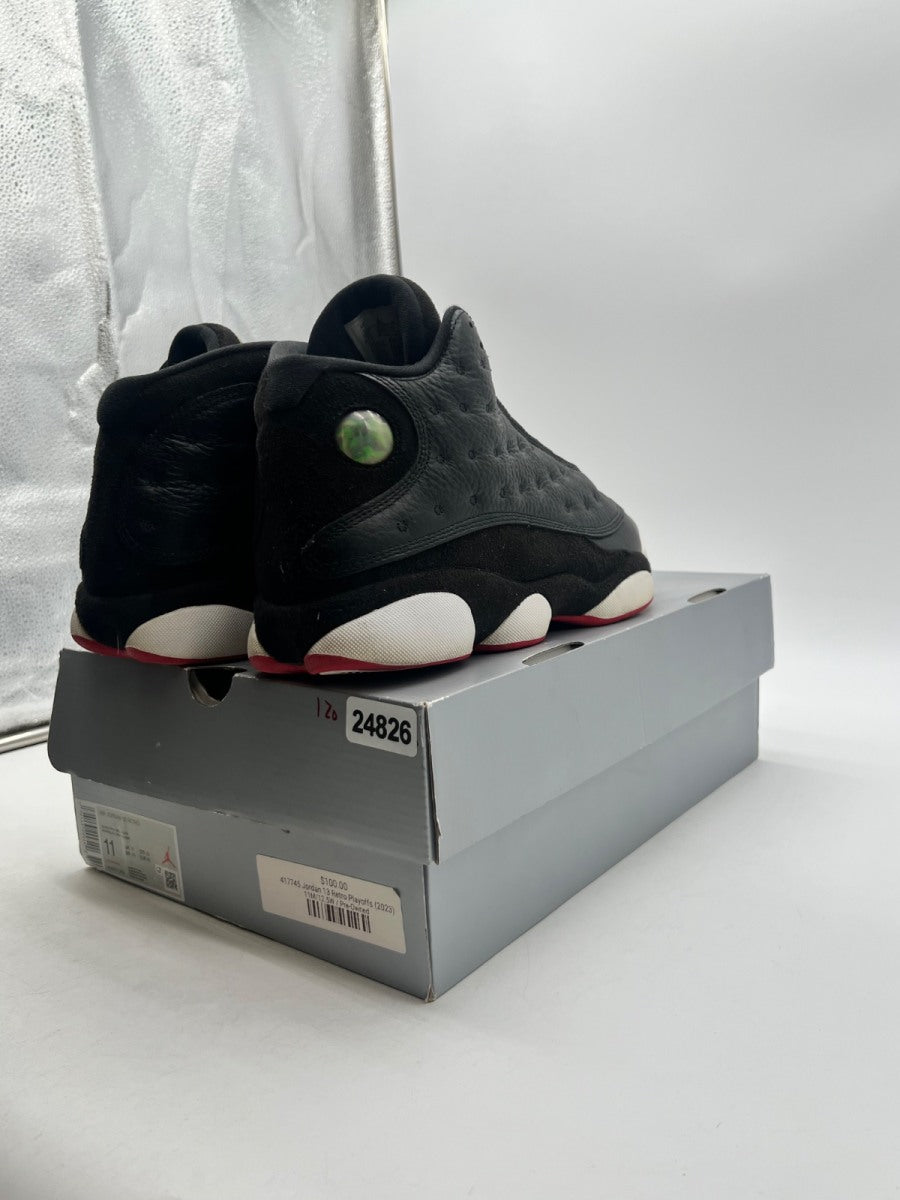 Jordan 13 Retro Playoffs (2023) 11 (Heavily Worn Pre-Owned)JordanBlack/Varsity Red-White-Vibrant Yellow - Image 5