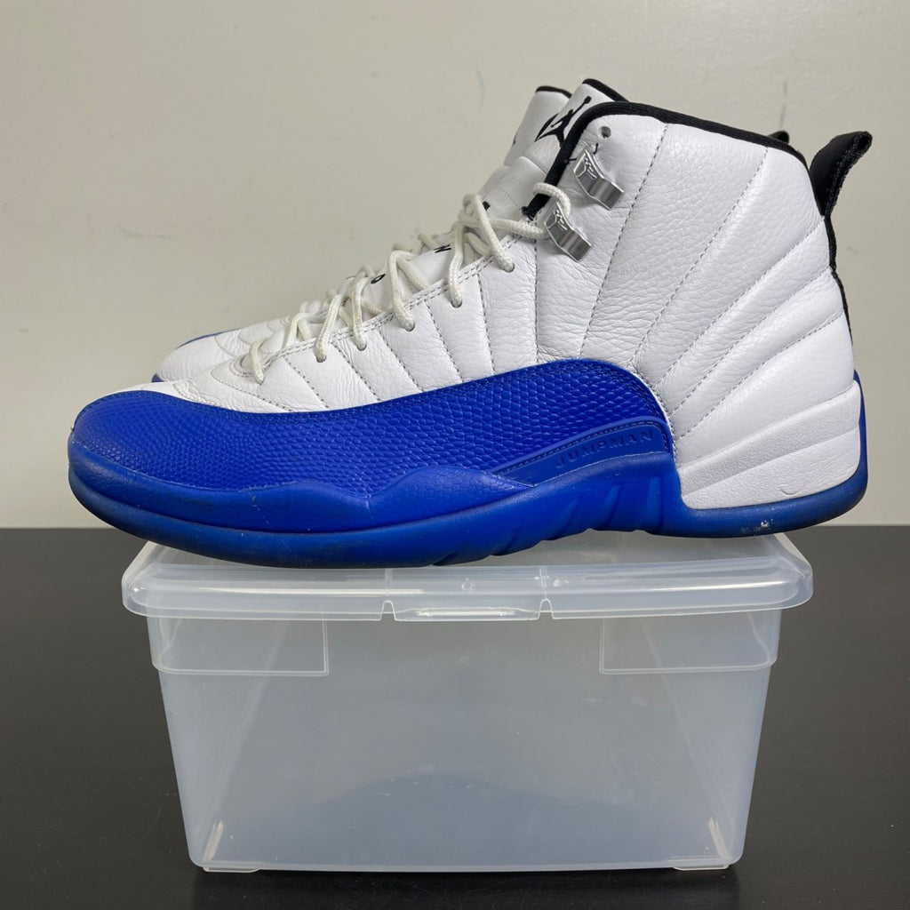 Jordan 12 Retro Blueberry 11.5 (Moderately Worn Pre-Owned)JordanWhite/Black-Game Royal - Image 3