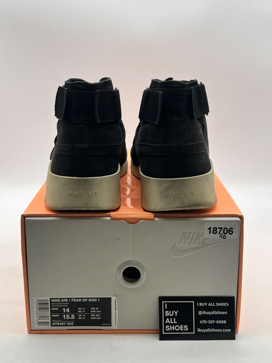 Nike Air Fear Of God Raid Black 14 (Moderately Worn Pre-Owned) - Image 3