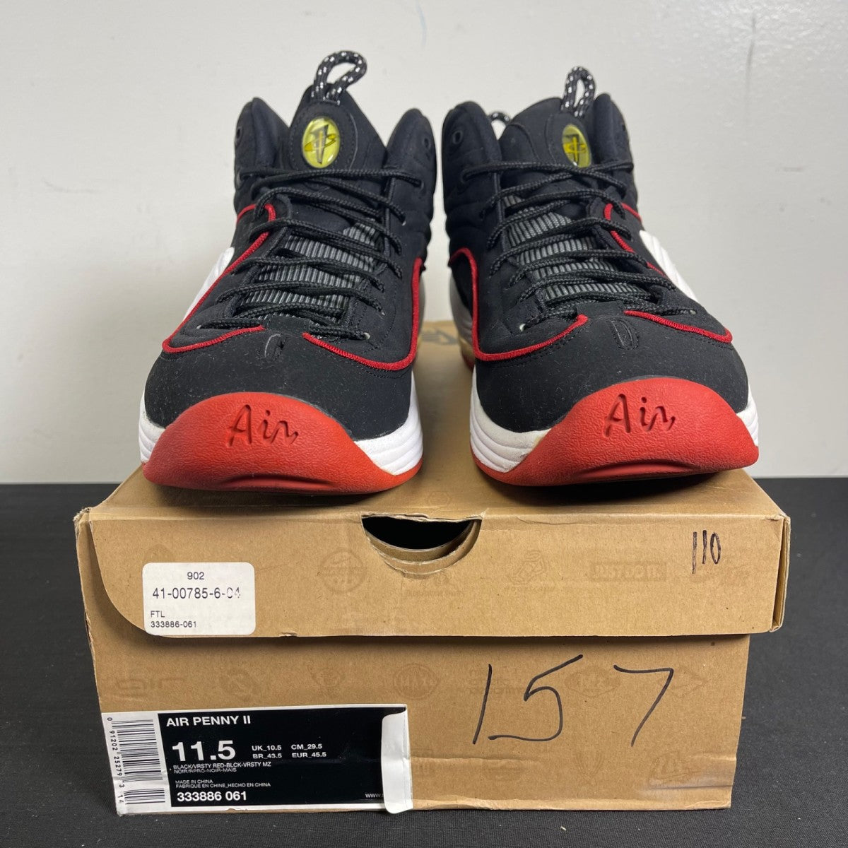 Nike Air Penny 2 Miami Heat (2009) (Size 11.5) - Image 2