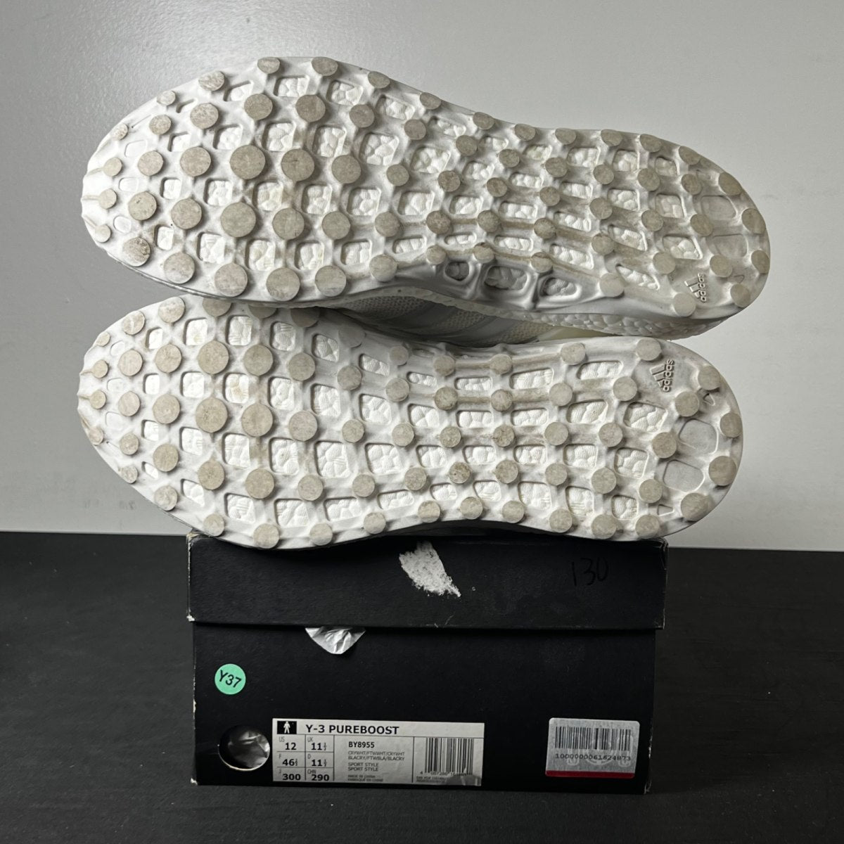 adidas Y-3 Pureboost Triple White (Size 12) - Image 6