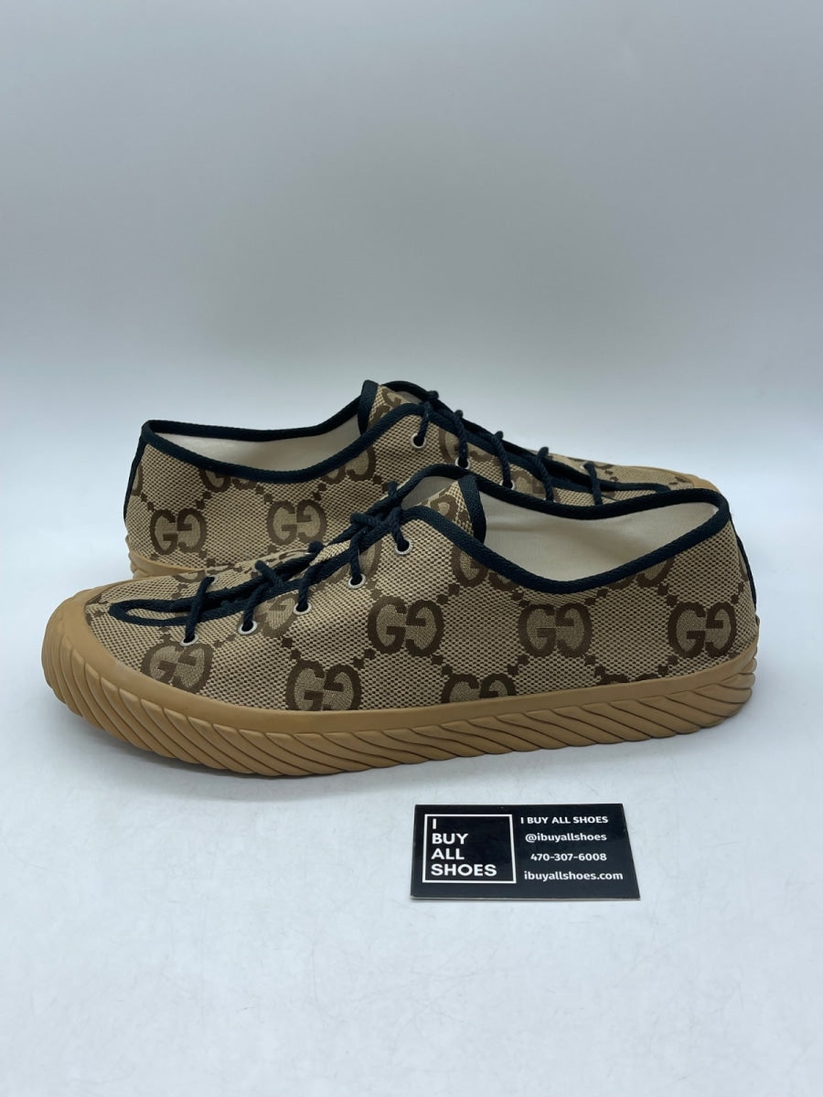 Gucci Maxi GG Low Top Beige Ebony 16 (Moderately Worn Pre-Owned) - Image 1