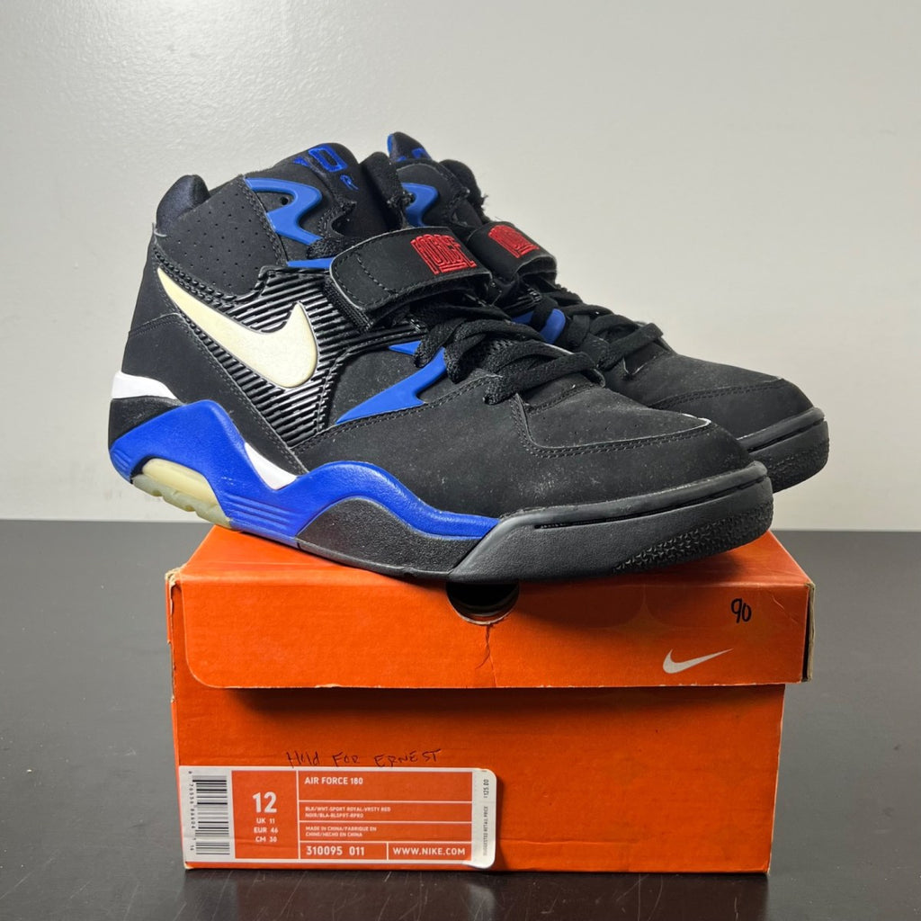 Nike Air Force 180 Barkely OG (2013) 12 (Moderately Worn Pre-Owned)NikeBlack/White-Sport Royal-Red - Image 1