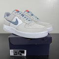 Nike Air Force 1 Low Pure Platinum Indigo Fog 13 (Moderately Worn Pre-Owned)NikePure Platinum/White-Hyper Crimson-Indigo Fog - Image 1