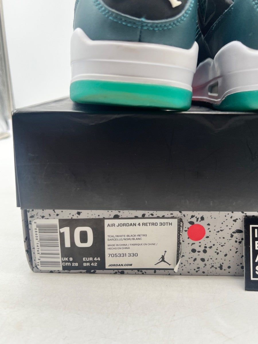 Jordan 4 Retro Teal 10 (Moderately Worn Pre-Owned) - Image 4