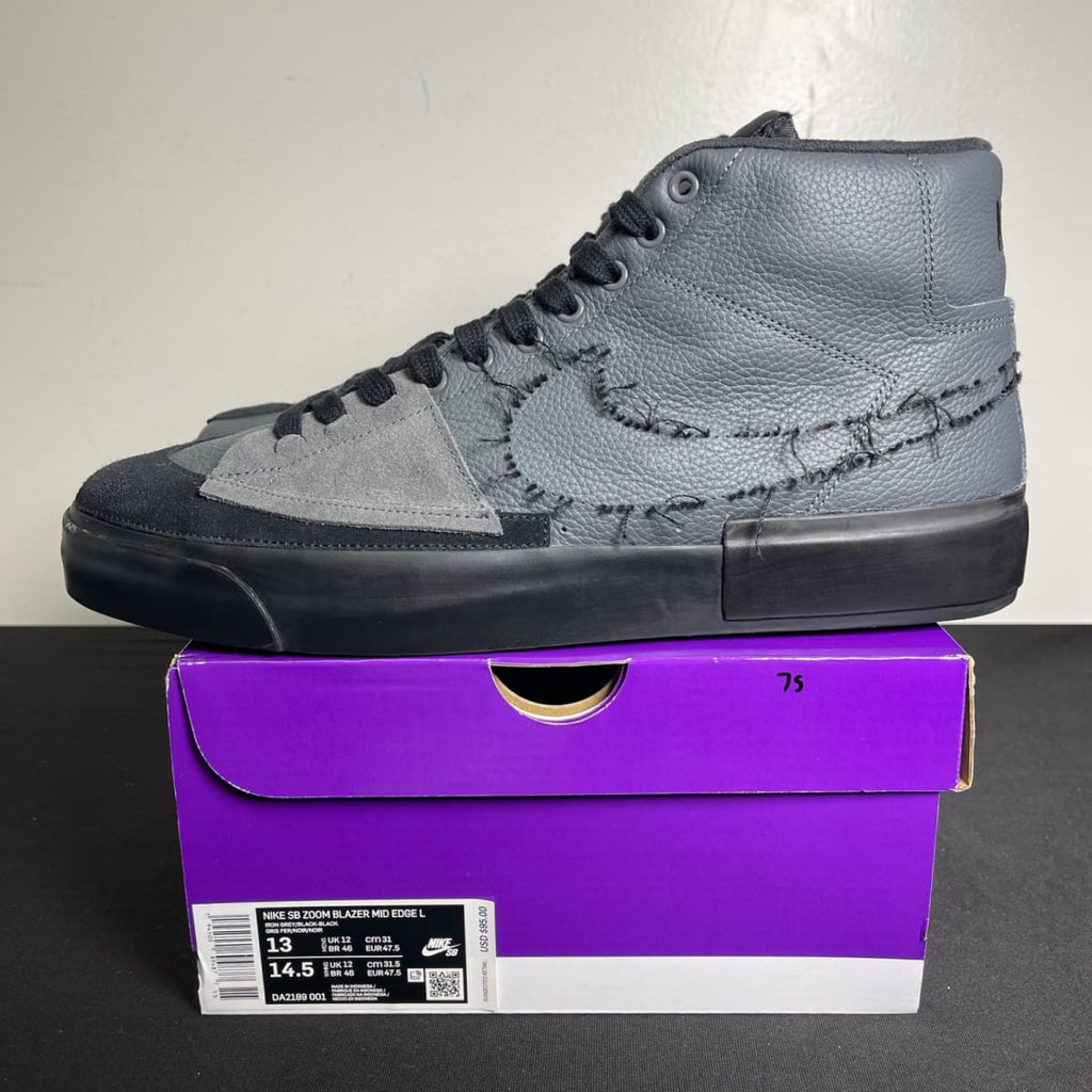 Nike SB Zoom Blazer Mid Edge Iron Grey (Size 13) - aux