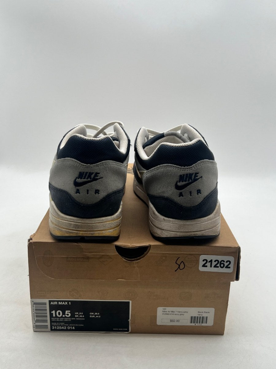 Nike Air Max 1 'Dark Grey Obsidian' 10.5 (Moderately Worn Pre-Owned) - Image 3