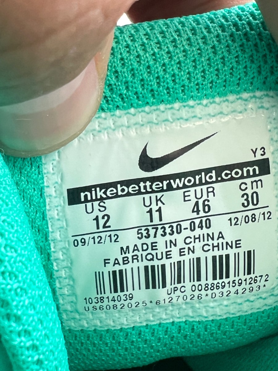 Nike Air Force 180 Atomic Teal 12 (Lightly Worn Pre-Owned)NikeBlack/Atomic Teal - Violet Force - Image 7