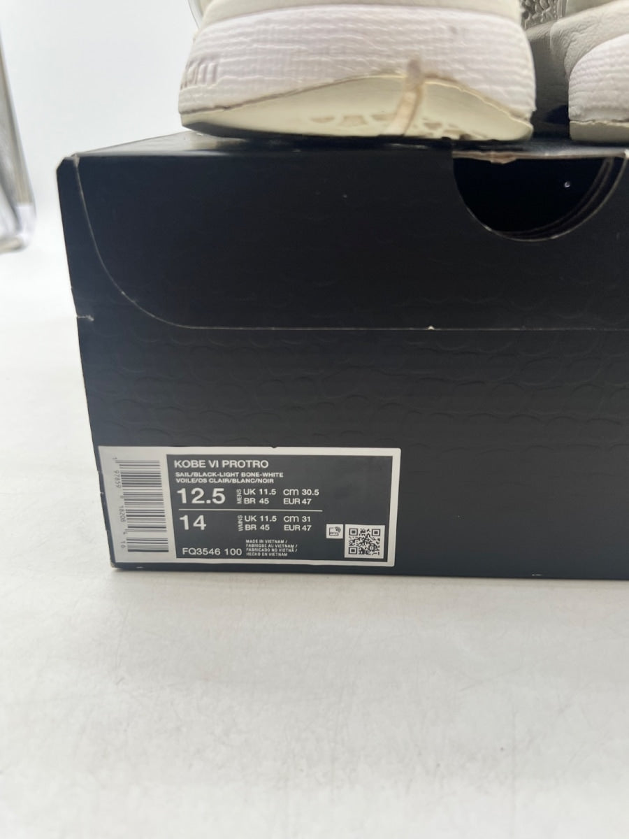 Nike Kobe 6 Protro Sail All-Star 12.5 (Moderately Worn Pre-Owned)NikeSail/Black/Light Bone/White/Platinum Violet - Image 4