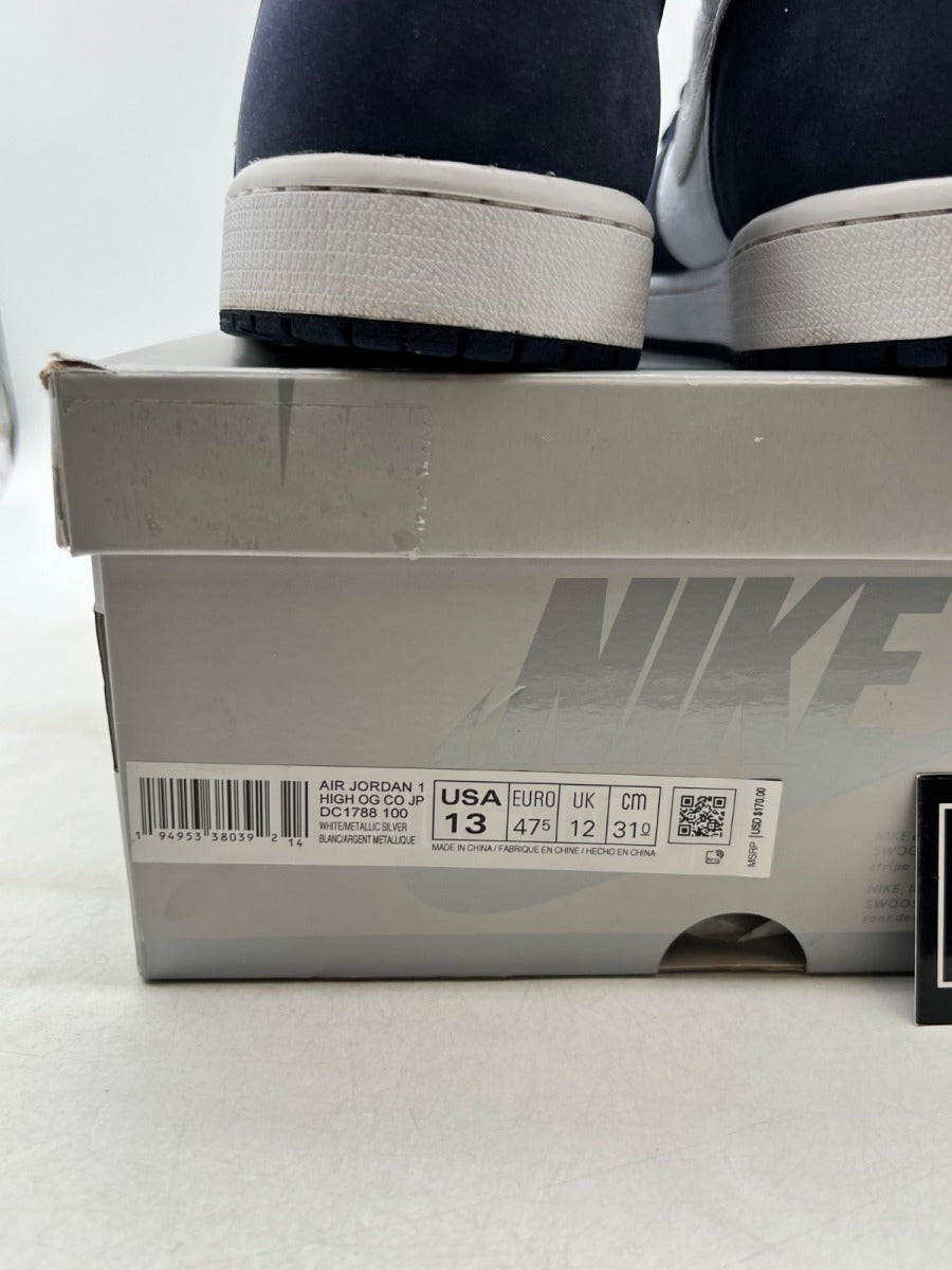 Jordan 1 Retro High CO.JP Midnight Navy (2020) 13 (Lightly Worn Pre-Owned) - Image 6