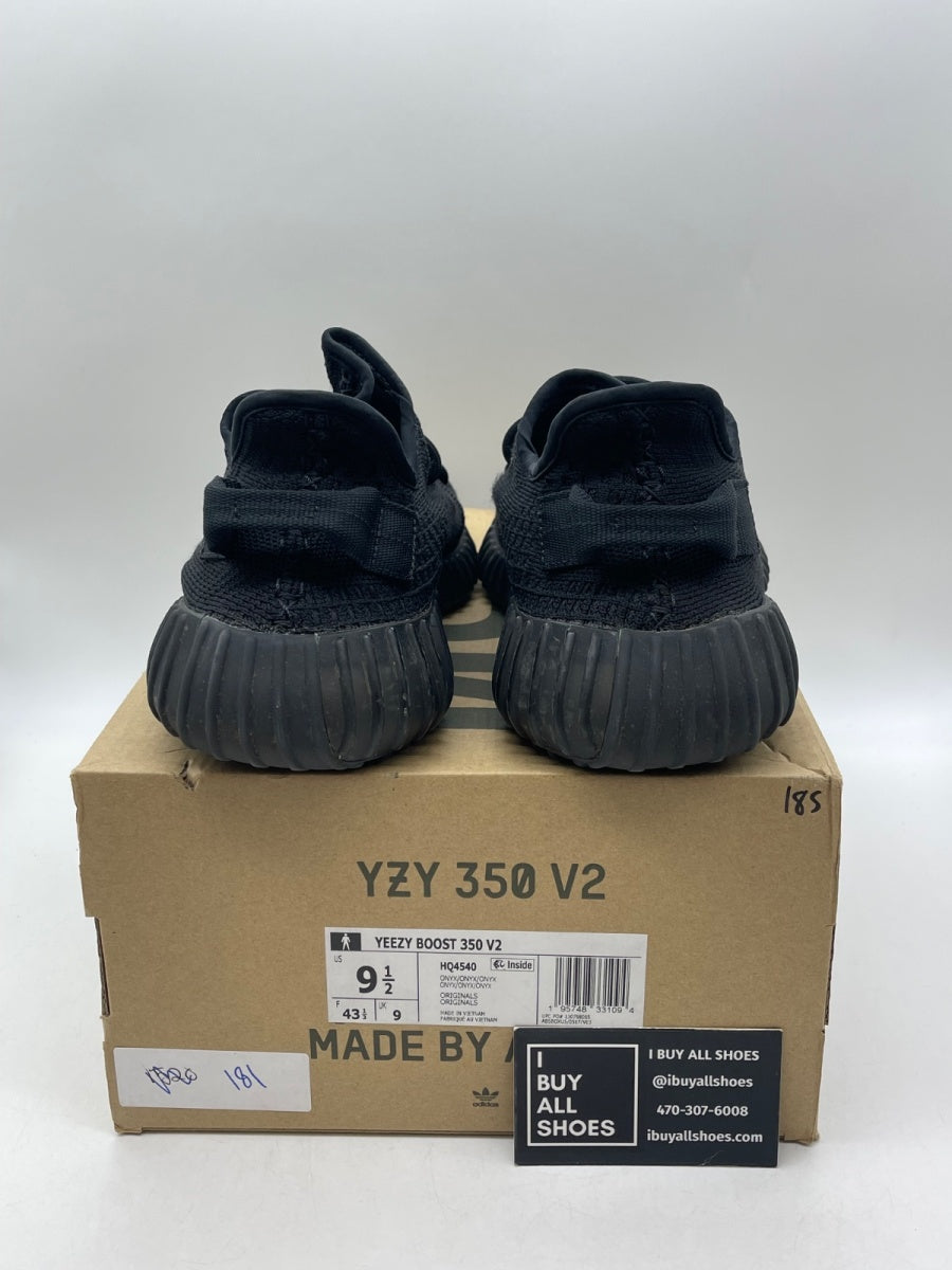 adidas Yeezy Boost 350 V2 Onyx 9.5 (Moderately Worn Pre-Owned) - Image 3