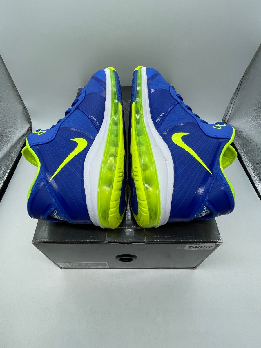 Nike LeBron 8 V2 Low Sprite (2021) 10.5 (Moderately Worn Pre-Owned)NikeRoyal/Volt/White - Image 6