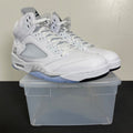 Jordan 5 Retro White Metallic (2026) 12 (New Pre-Owned)JordanWhite/Metallic Silver/Black - Image 1