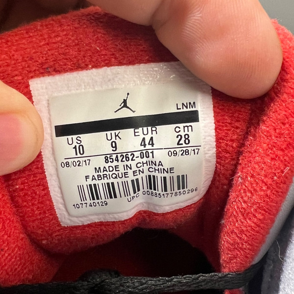 Jordan 3 Retro OG Black Cement (2024) (Size 10) - Image 7