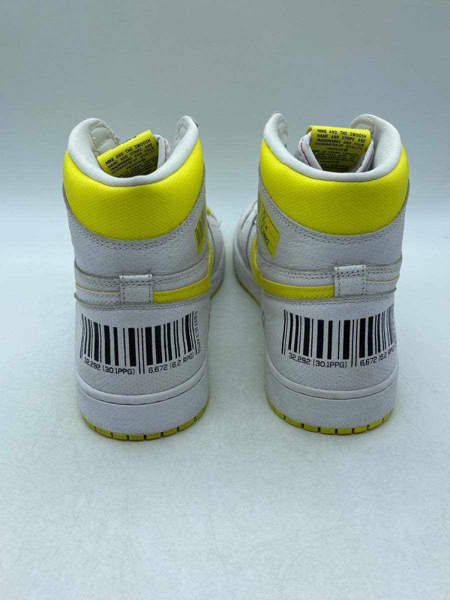 Jordan 1 Retro High First Class Flight 12 (Moderately Worn Pre-Owned)JordanWhite/Dynamic Yellow-Black - Image 3