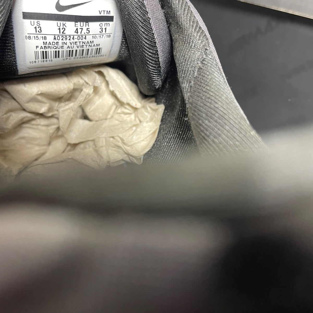 Nike Air Max 720 Total Eclipse 13 (Moderately Worn Pre-Owned)NikeBlack/Black-Anthracite - Image 6