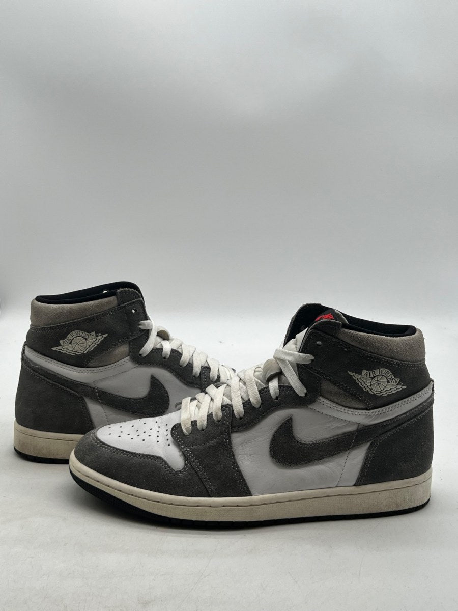 Jordan 1 Retro High OG Washed Black 10.5 (Moderately Worn Pre-Owned)JordanBlack/Fire Red/Light Smoke Grey/Sail - Image 1