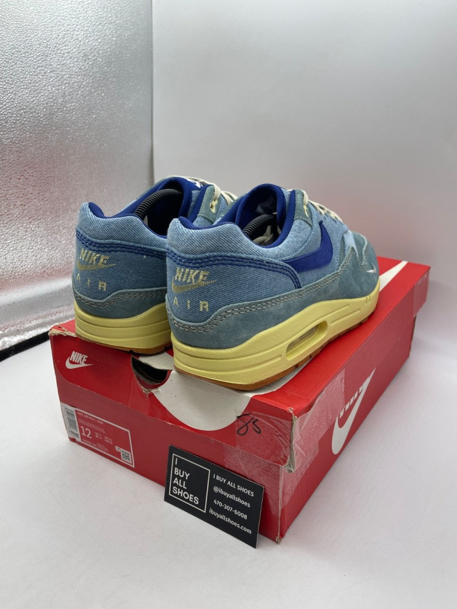 Nike Air Max 1 PRM Dirty Denim 12 (Moderately Worn Pre-Owned) - Image 5