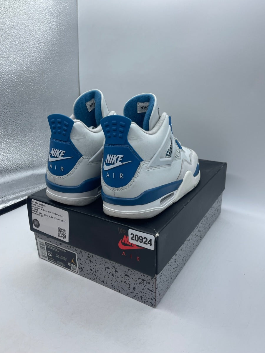 Jordan 4 Retro Military Blue (2024) (GS) 6.5Y (Moderately Worn Pre-Owned) - Image 5