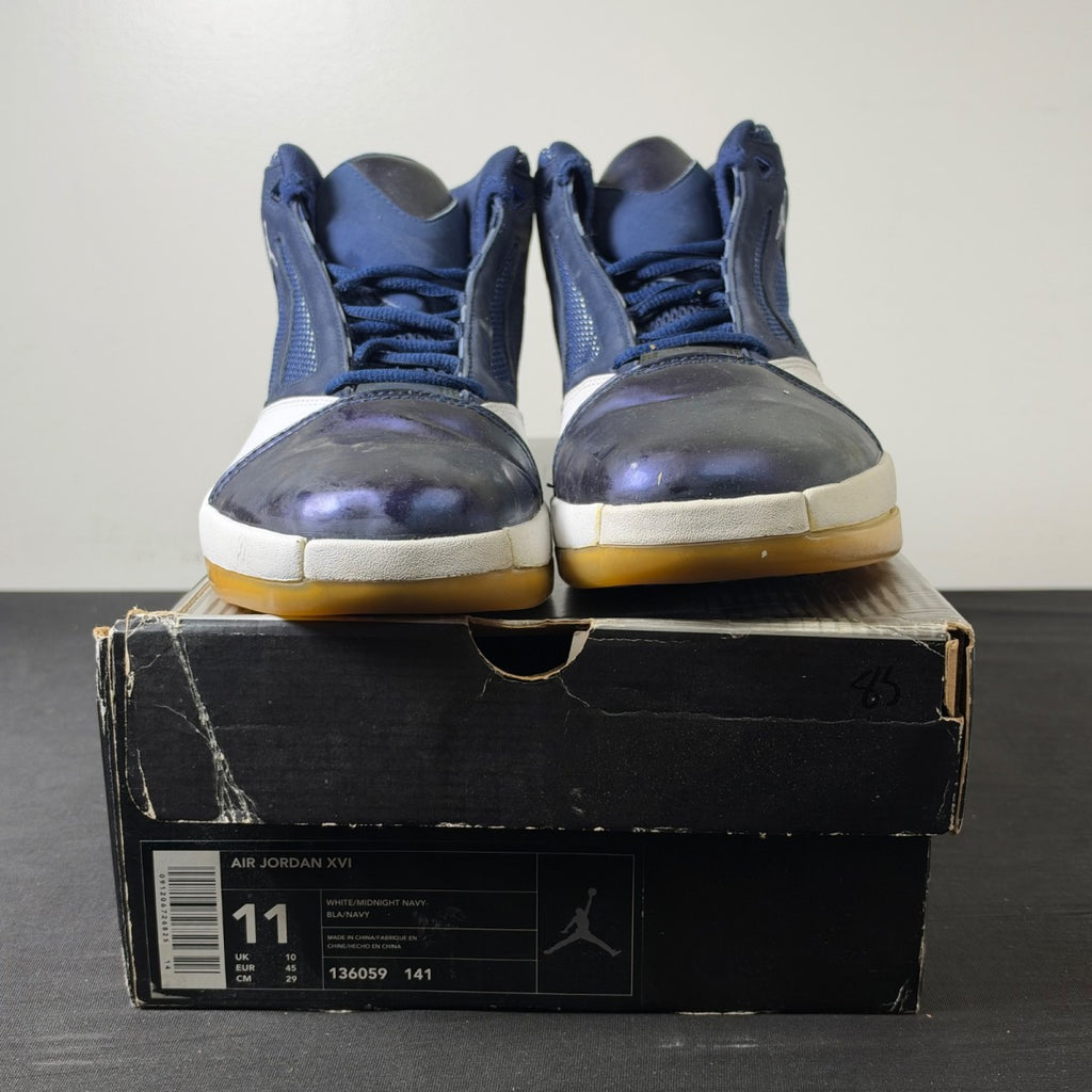 Jordan 16 OG White Midnight Navy (Size 11) - Image 2