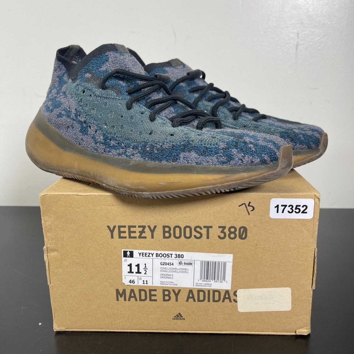 adidas Yeezy Boost 380 Covellite 11.5 (Moderately Worn Pre-Owned)adidasCovellite/Covellite/Covellite - Image 1