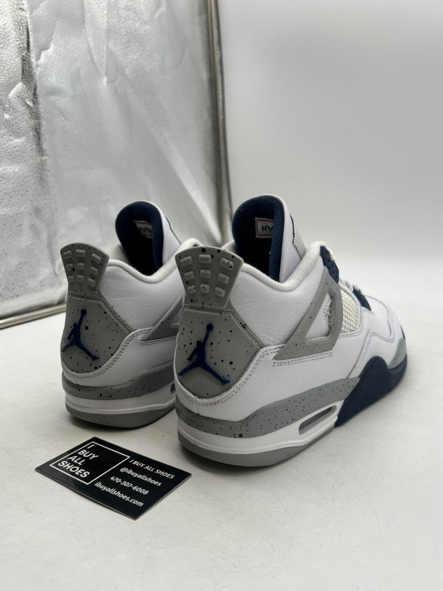 Jordan 4 Retro Midnight Navy 9.5 (Lightly Worn Pre-Owned) - Image 5