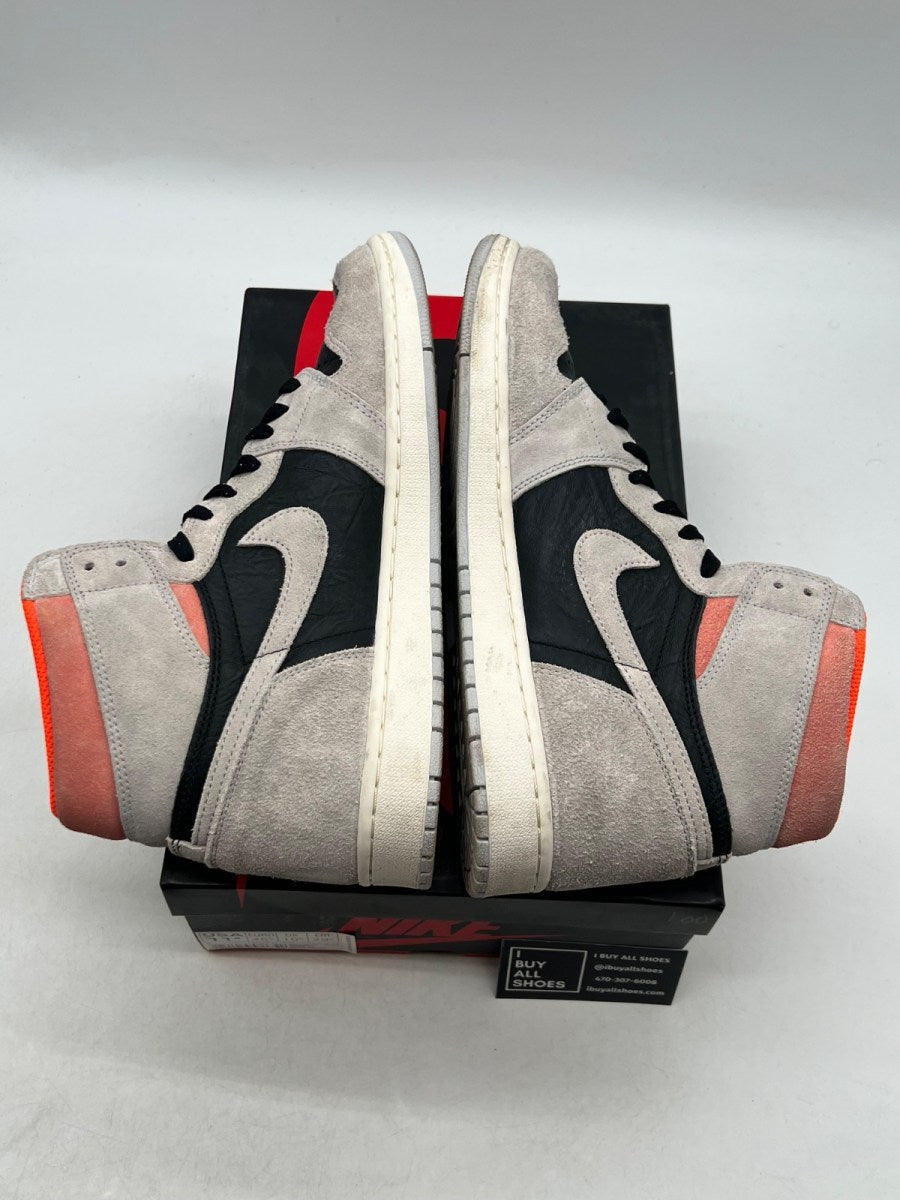 Jordan 1 Retro High Neutral Grey Hyper Crimson 11.5 (Moderately Worn Pre-Owned) - Image 7