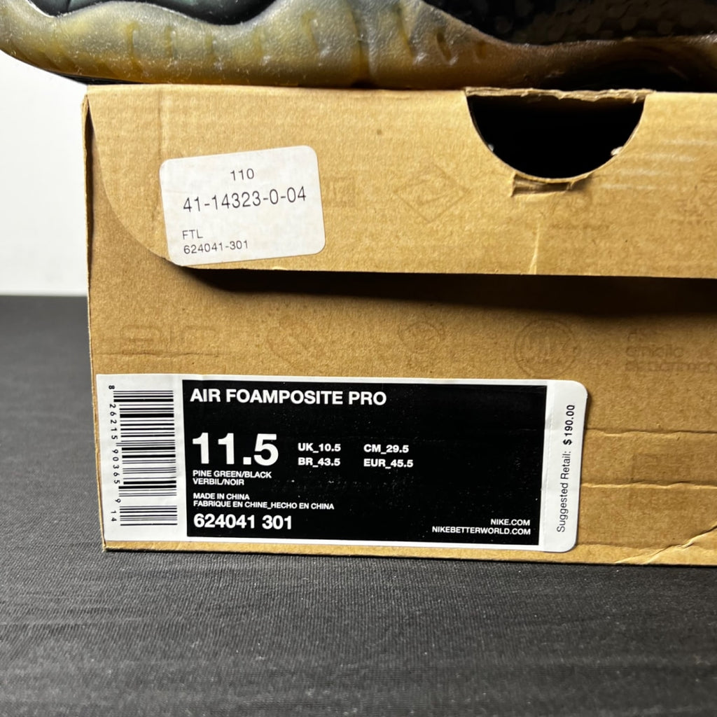 Nike Air Foamposite Pro Pine Green (Size 11.5) - Image 4